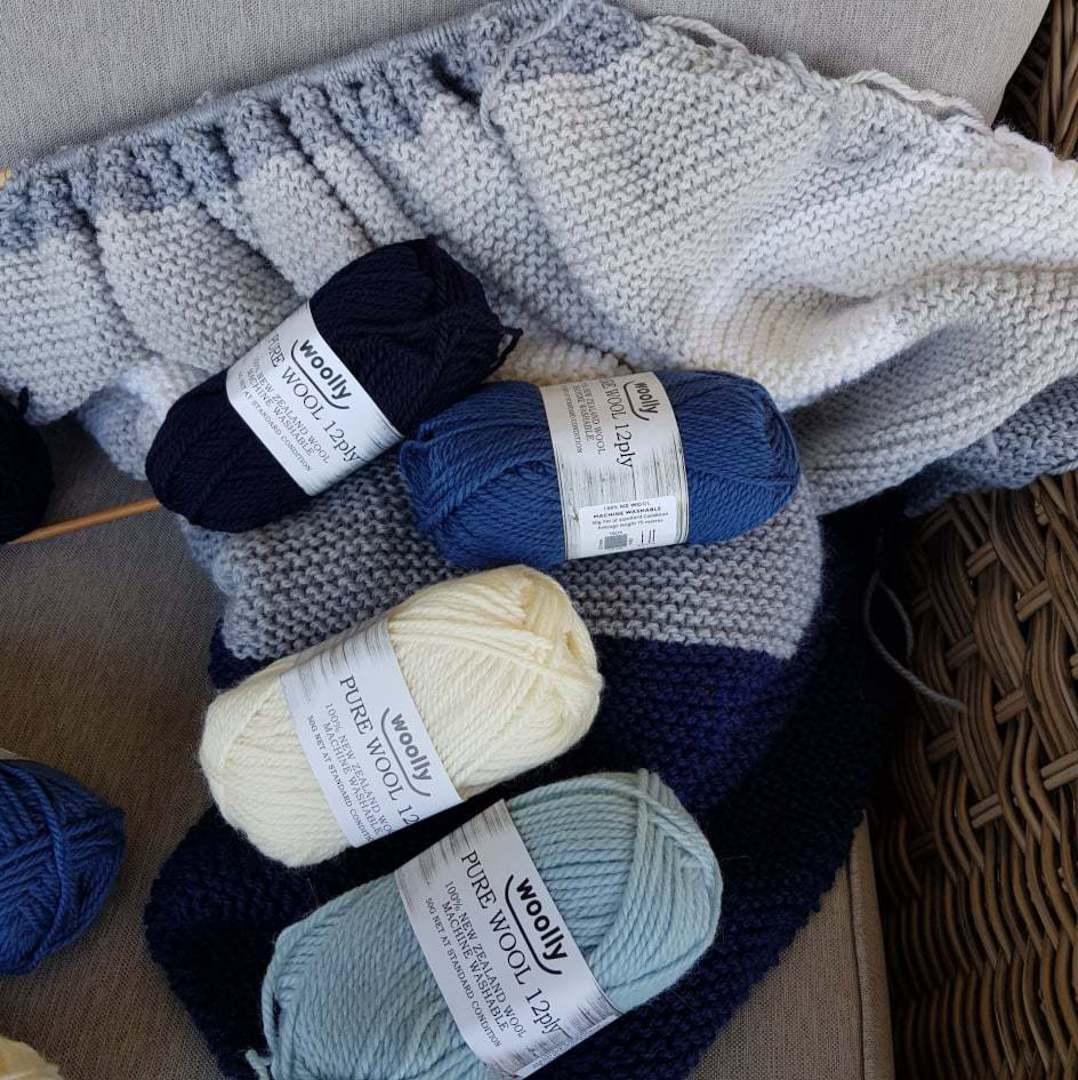 Knit a Wool C2C Blanket Kit - free pattern! image 0