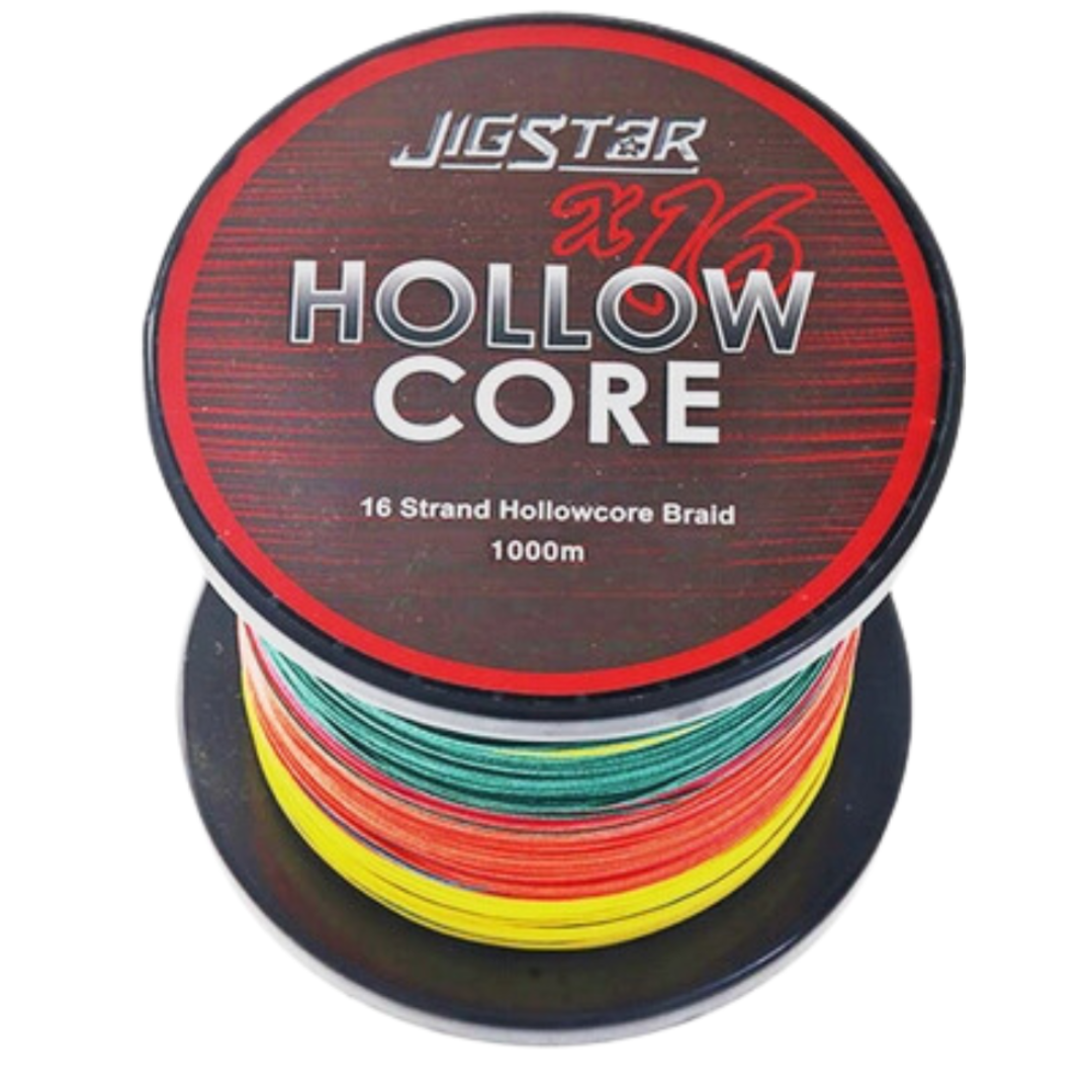 Jig Star 80lb Hollow Core Braid 1000m Multi Colour image 0