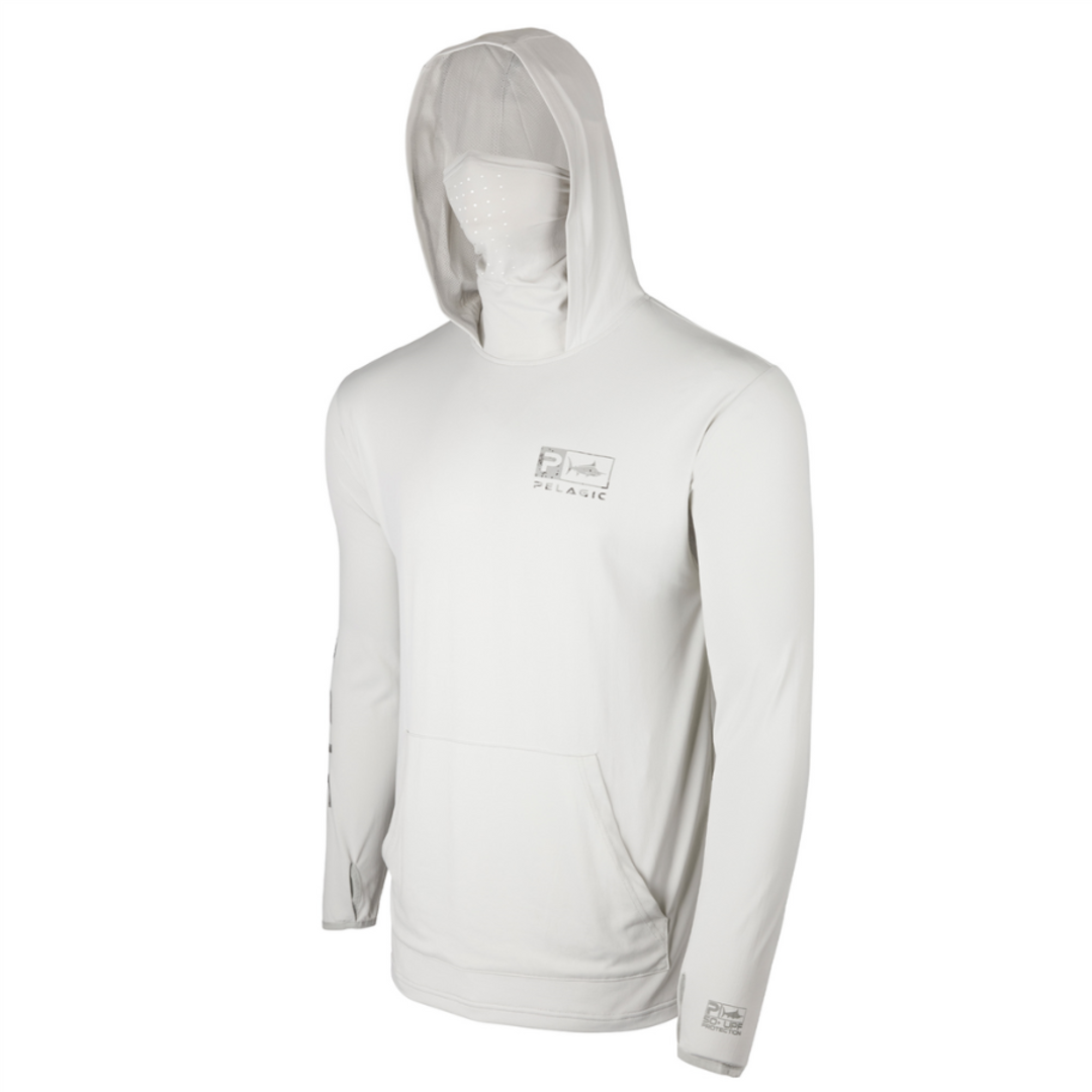 Pelagic Defcon Hooded Shirt - Open Seas Light Grey image 0