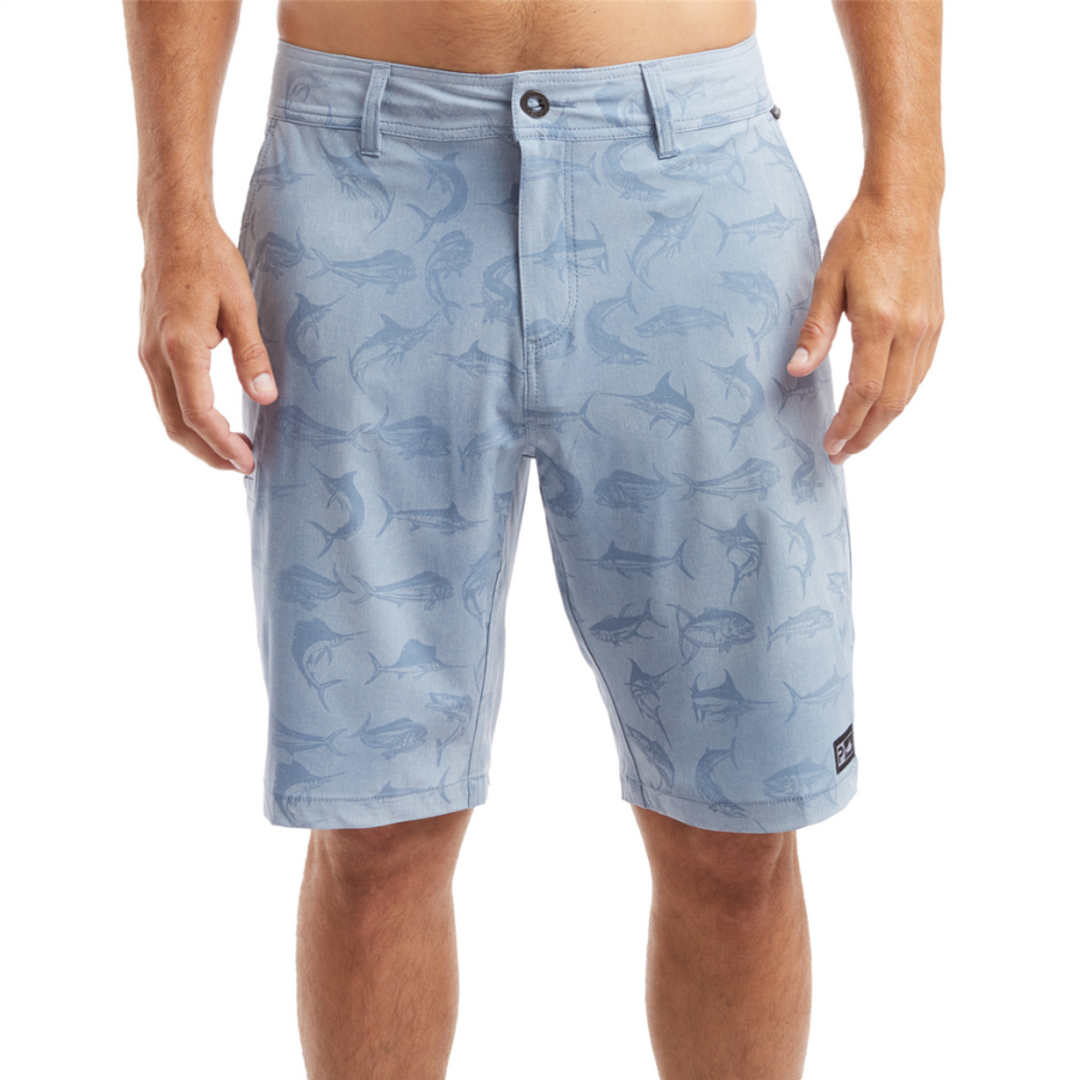 Pelagic Deep Sea Fish Camo Short - Slate image 1