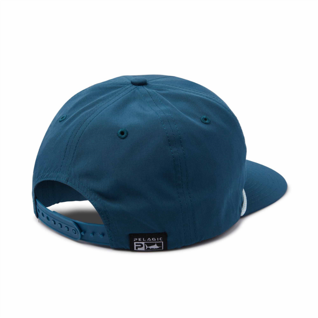 Pelagic Snapback Cap Marlin Unstructured - Blue image 1