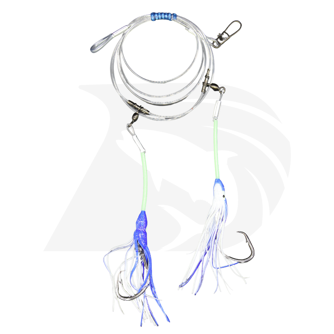 Puka Rig 350lb/150lb Swivel & Oct Skt Blue image 0