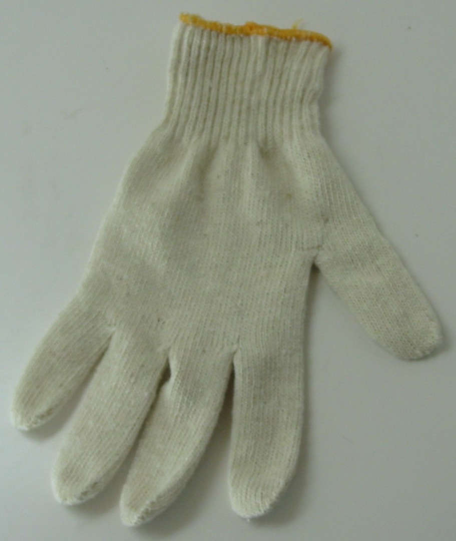 Small Cotton Glove Yellow Band image 0