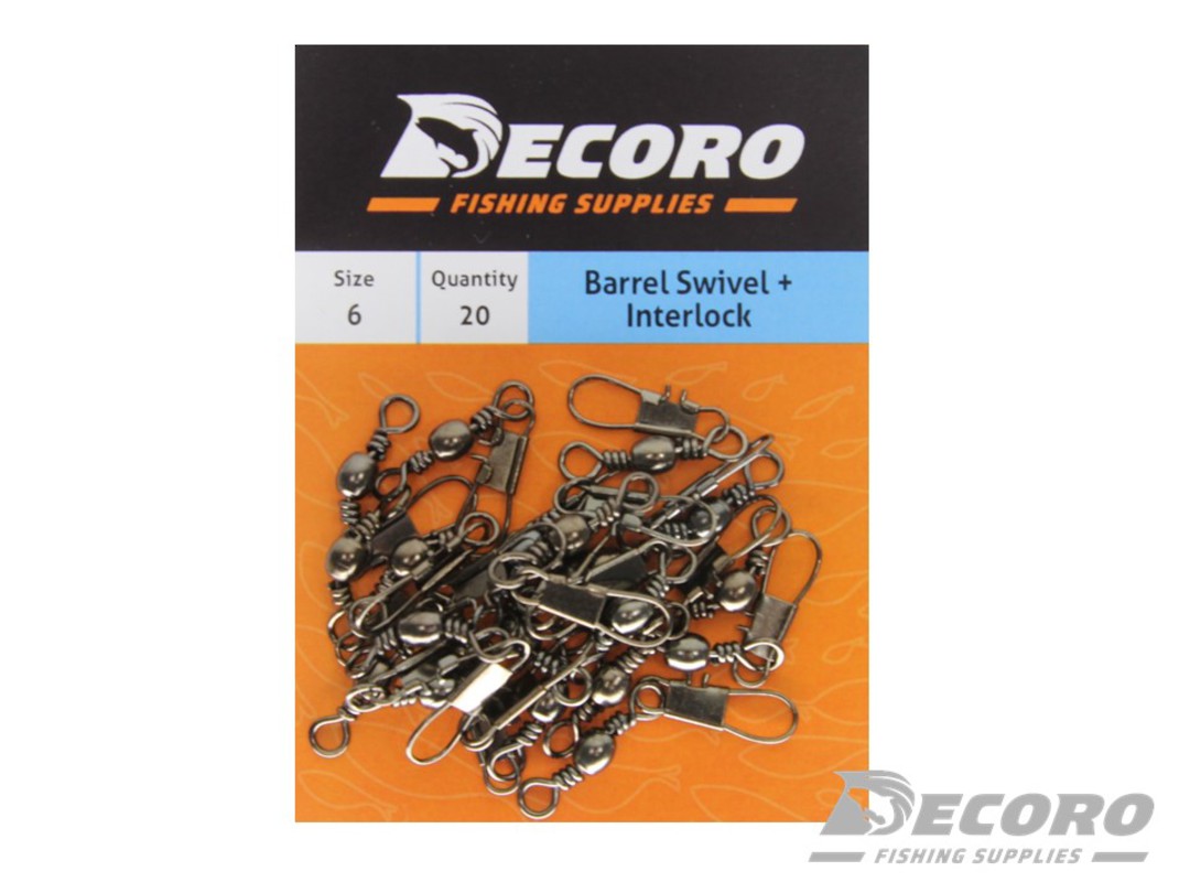 Buy Decoro Barrel Swivels with Interlock Snap at