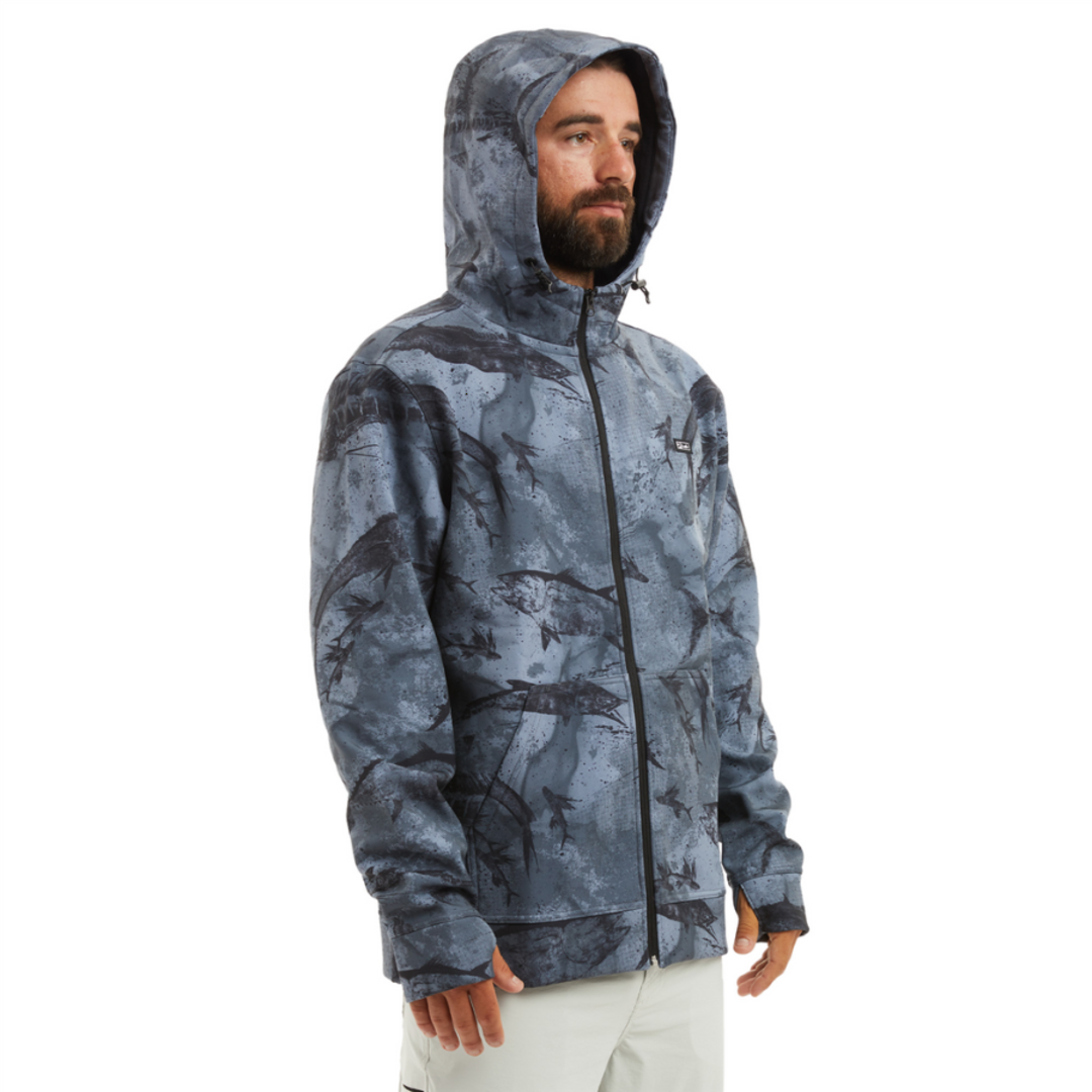 Pelagic Grander Zip Softshell Jacket - OpenSeas Black image 1