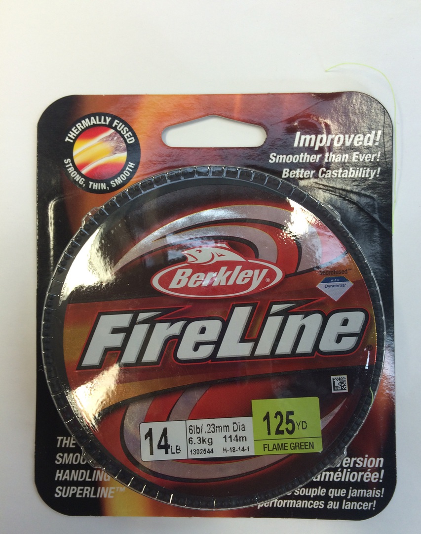 Fireline 14LB Braid  6.4kg Flame Green 1371m image 0