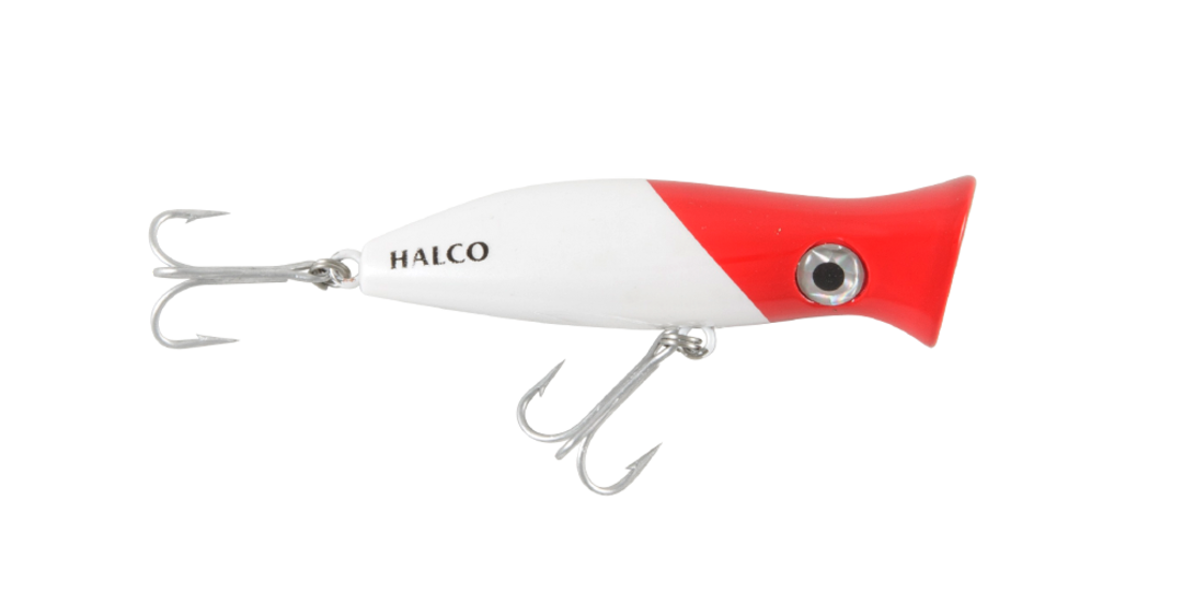 Halco Roosta Popper 195 Wh Redhead H53 image 0