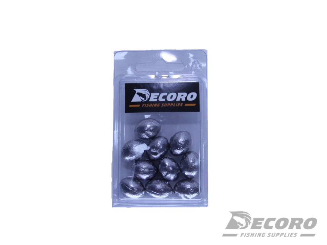 Decoro Egg 3/4oz x10 Sinker Pack image 0