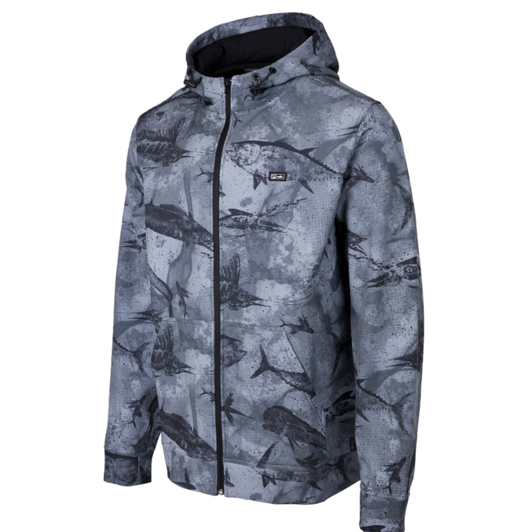 Pelagic Grander Zip Softshell Jacket - OpenSeas Black image 0