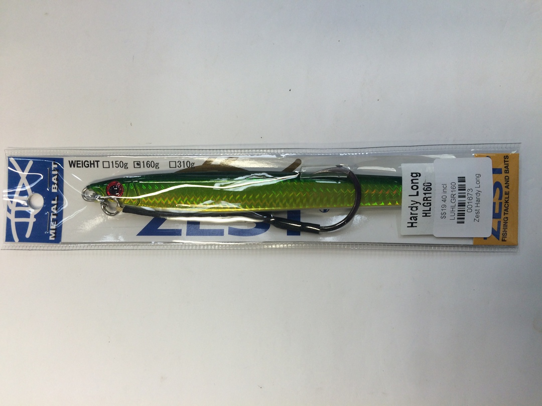 Zest Hardy Long Green Jig 160gm image 0