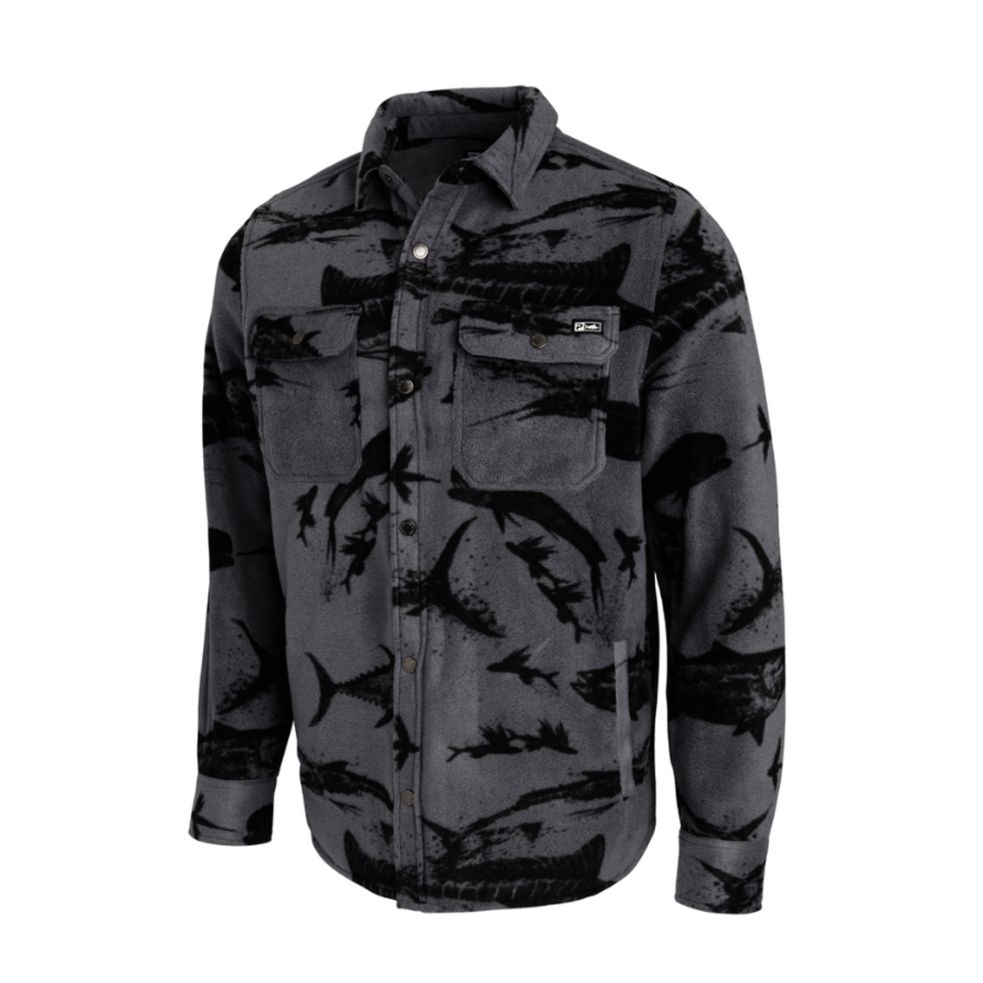 Pelagic Keeper Polar Fleece Fishing Shirt - Graphite image 1