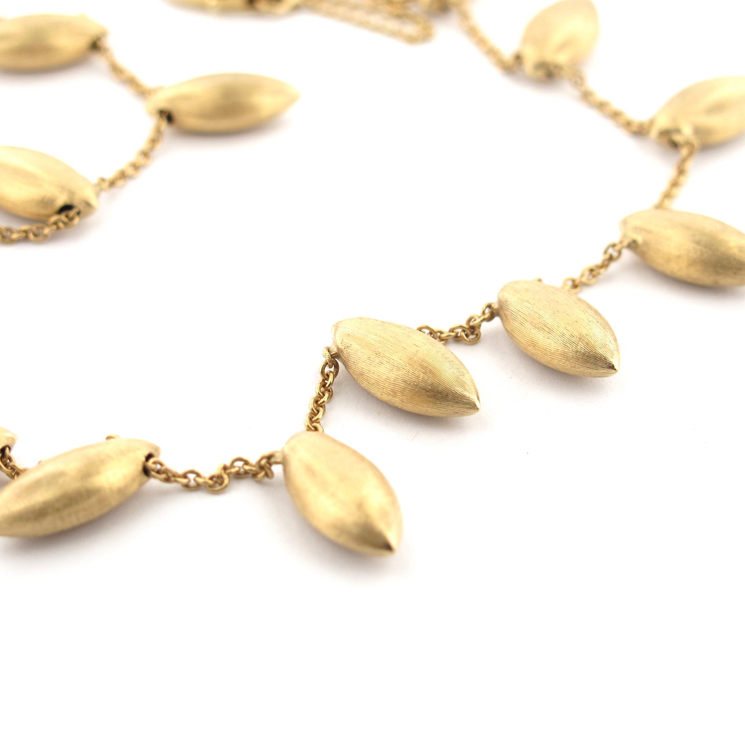 18ct textured yellow gold 'Marco Bicego' necklace image 1