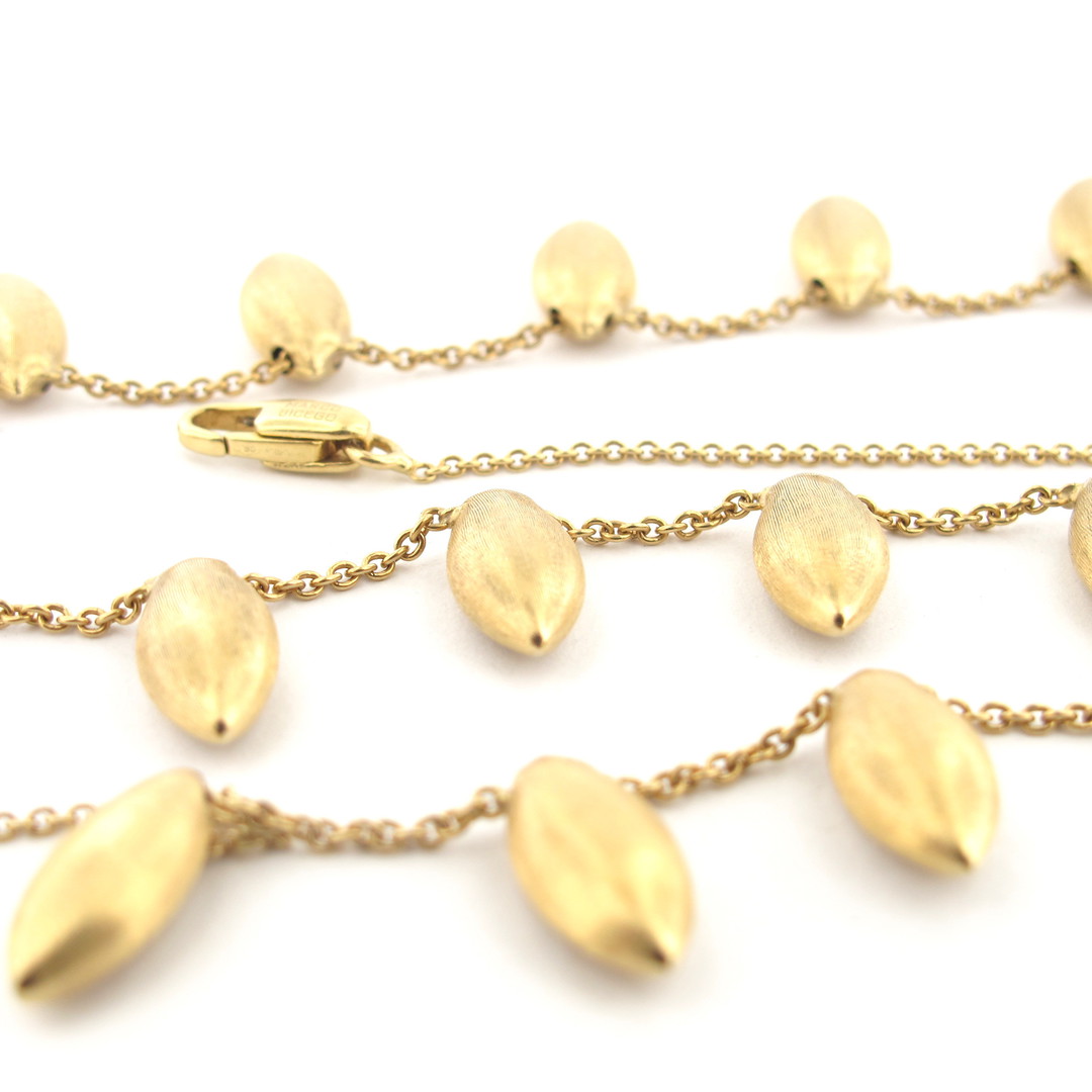 18ct textured yellow gold 'Marco Bicego' necklace image 2