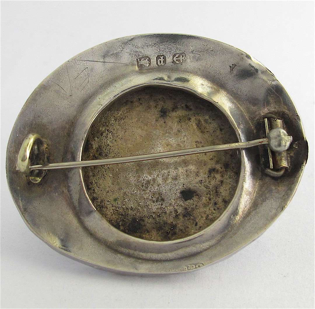 Antique sterling silver brooch image 1
