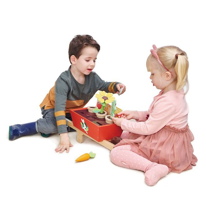 Tender Leaf Toys Garden Wheelbarrow set - Free Delivery - next day shipping image 3