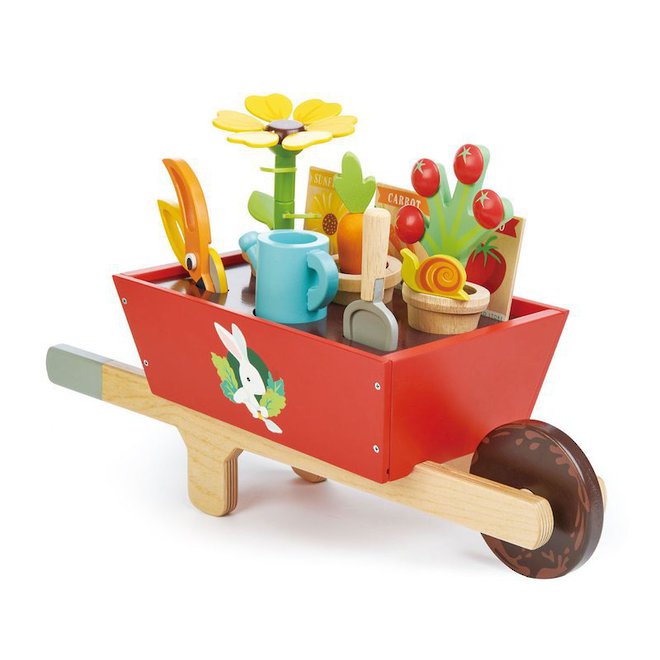 Tender Leaf Toys Garden Wheelbarrow set - Free Delivery - next day shipping image 0