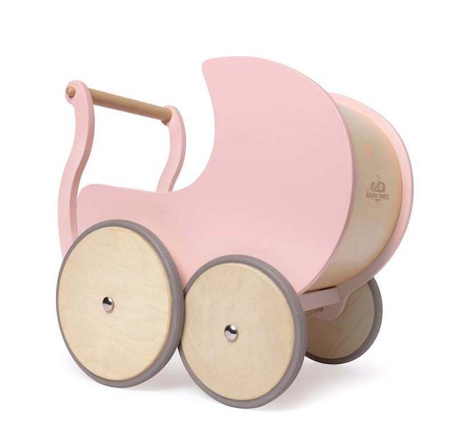 Kinderfeets Dolls Pram Rose Pink  - FREE NZ Delivery - Ships from Christchurch in 1 days time image 1