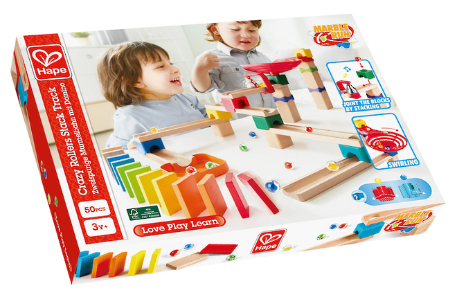 Hape Crazy Rollers Stack Track Marble Run image 1