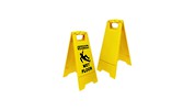 Yellow Tent Safety Sign