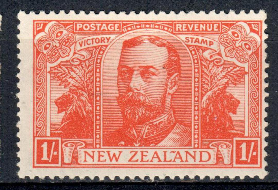 NEW ZEALAND 1920 Victory 1/- Orange. - 79437 - UHM image 0