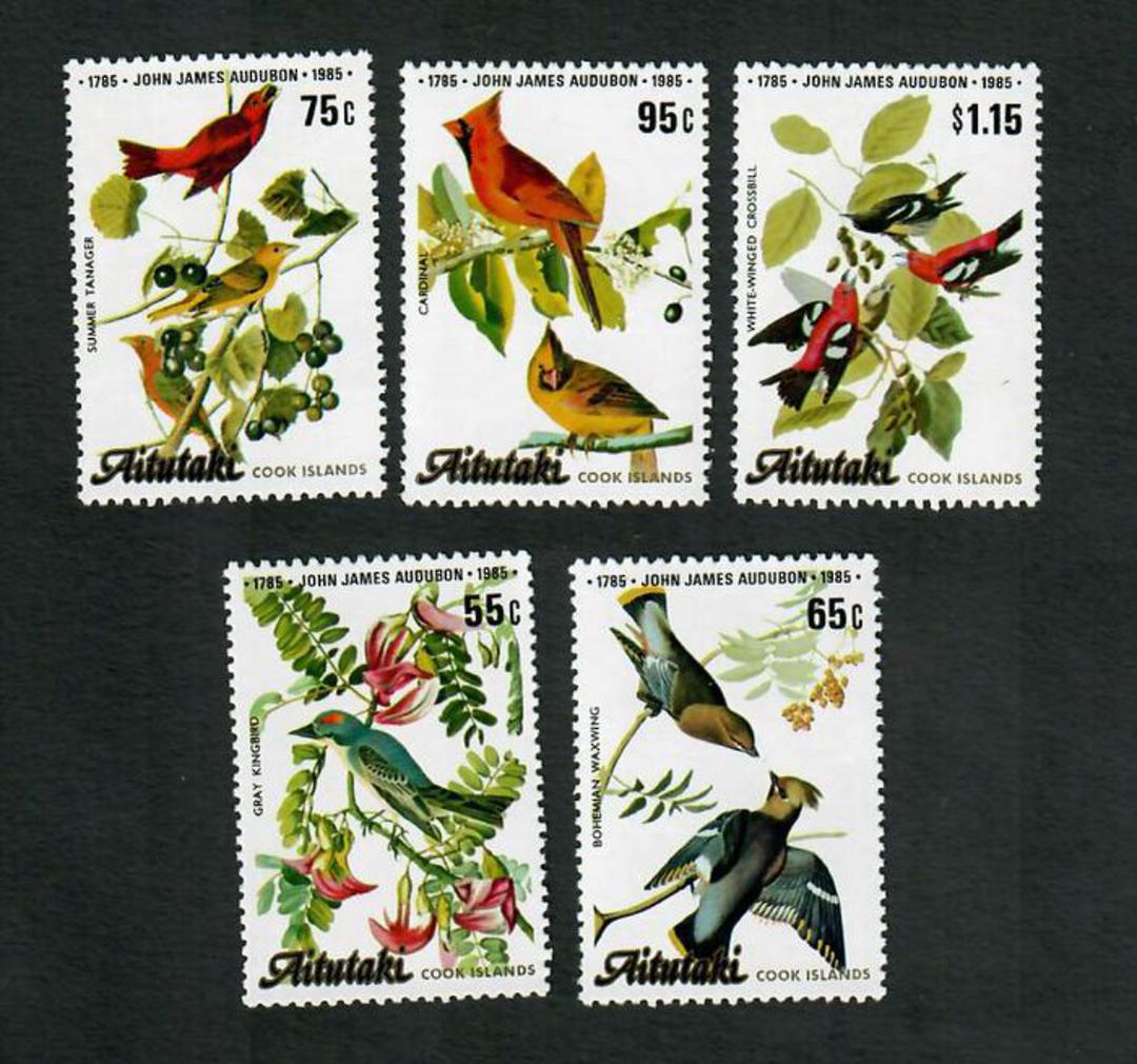 AITUTAKI 1985 Bicentenary of the Birth of John J Audubon. Set of 5. - 90022 - UHM image 0