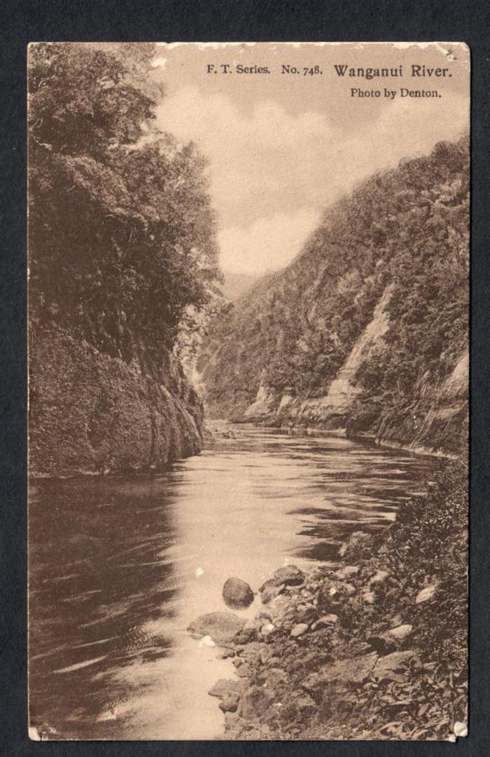 Real Photograph by Denton of Wanganui River. - 47143 - Postcard image 0