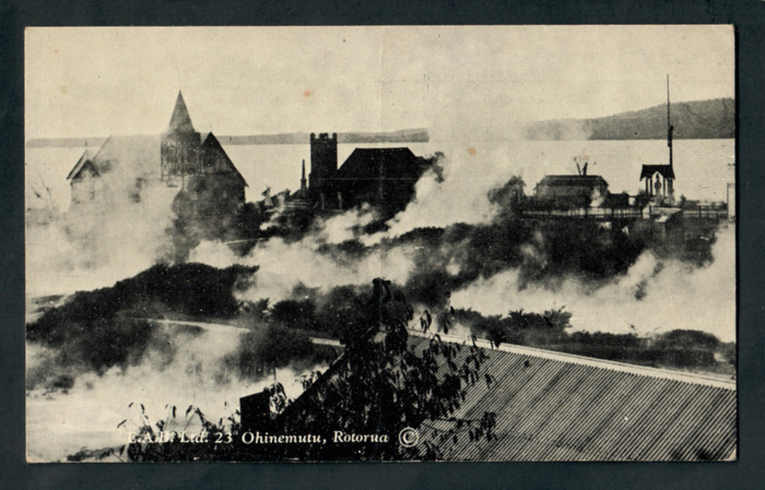 Postcard by E A Brooker of Ohinemutu Rotorua. - 246178 - Postcard image 0