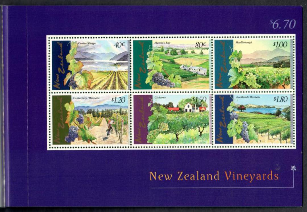 NEW ZEALAND 1997 Vineyards. Booket with special miniature sheets. - 135002 - Booklet image 7