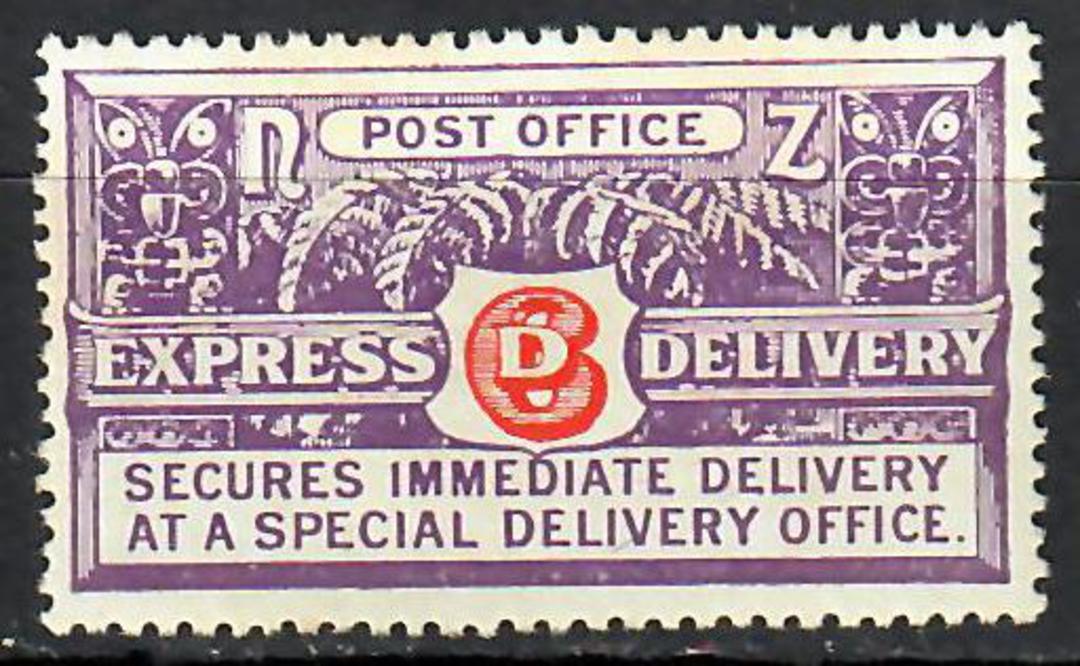 NEW ZEALAND 1926 Express Delivery 6d Vermilion and Bright Violet. Perf 14 x 14½. - 70860 - LHM image 0