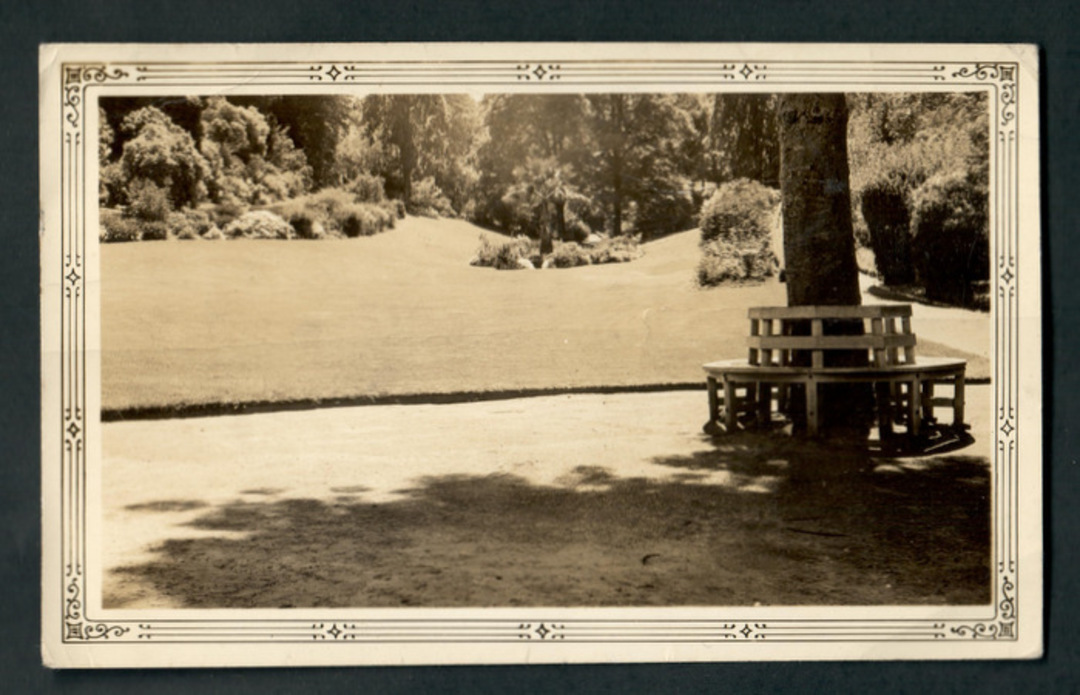 Small sized Real Photograph from set of Park Seats Napier. - 47876 - Postcard image 0