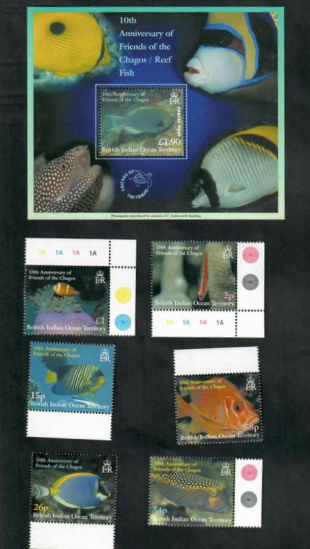 BRITISH INDIAN OCEAN TERRITORY 2002 Friends of Chagos Conservation Association. Set of 6 and miniature sheet (Parcel Post). - 51 image 0