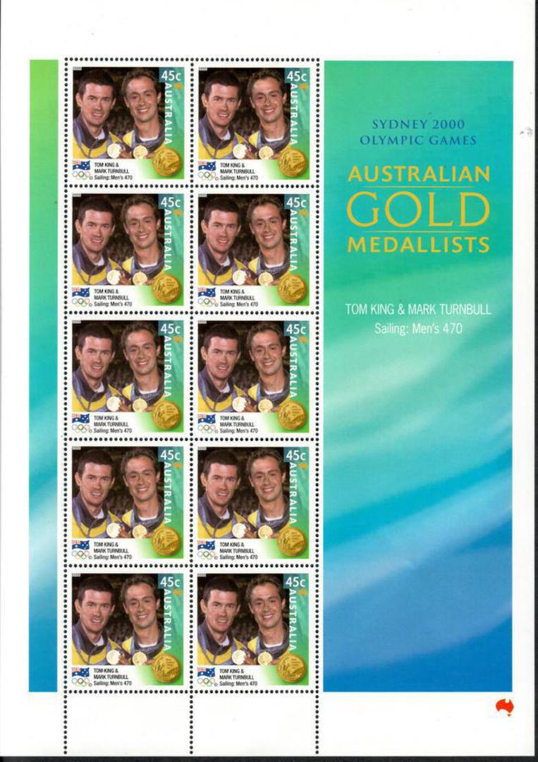 AUSTRALIA  2000 Gold Medalists. Diamond Thorpe Equestrian O'Neill Fairweather King Swimming Relay 00m Swimming Relay 200m. 8 she image 0