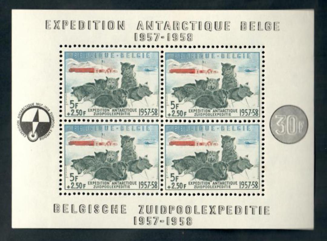 BELGIUM 1957 Antarctic Expedition. Miniature sheet. - 50174 - UHM image 0