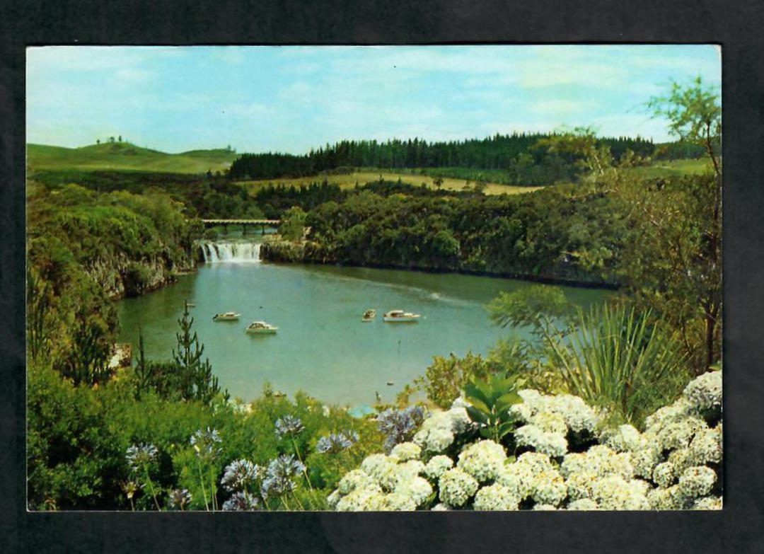 Modern Coloured Postcard by Gladys Goodall of Haruru Falls Bay of Islands. - 444641 - Postcard image 0