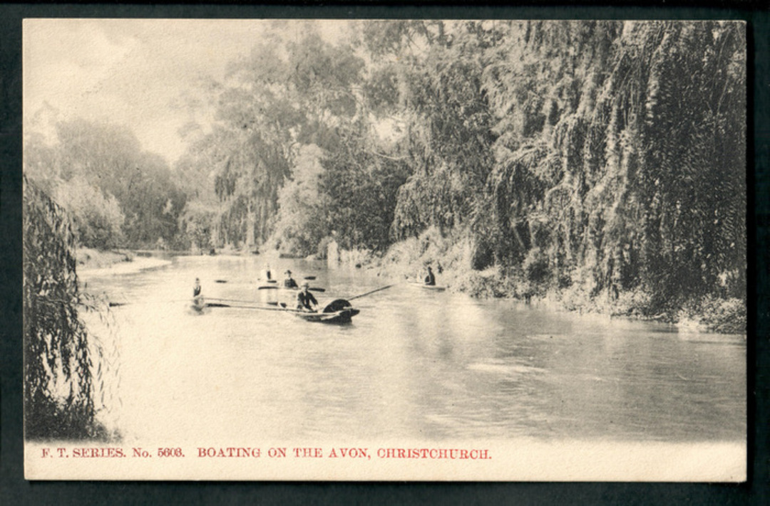 Postcard. Boating on the Avon. - 48437 - Postcard image 0