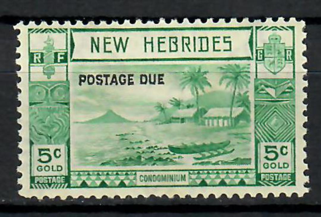 NEW HEBRIDES 1938 Postage Due 5c Blue-Green. - 70546 - Mint image 0