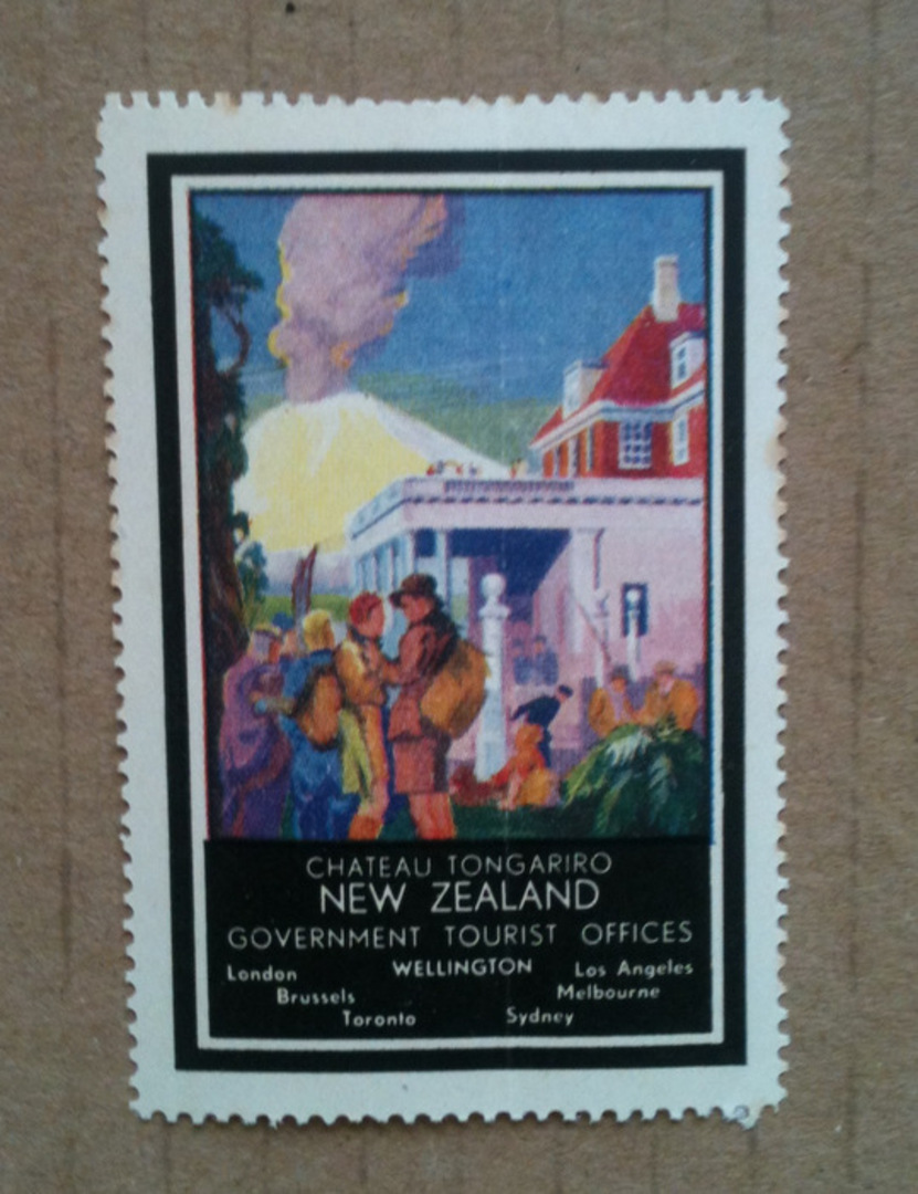 NEW ZEALAND 1937 New Zealand Government Tourist Office Chateau Tongariro. - 89893 - image 0