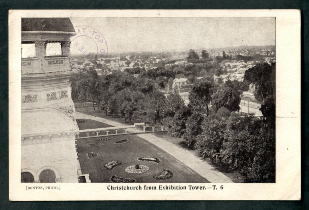Postcard of Christchurch. from Exhibition Tower. - 48358 - Postcard image 0