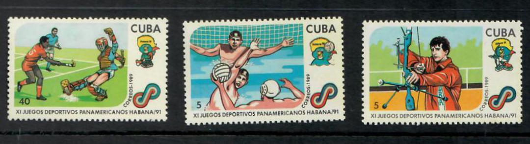 CUBA 1989 Pan American Games. First series. Set of 10. - 24916 - UHM image 1