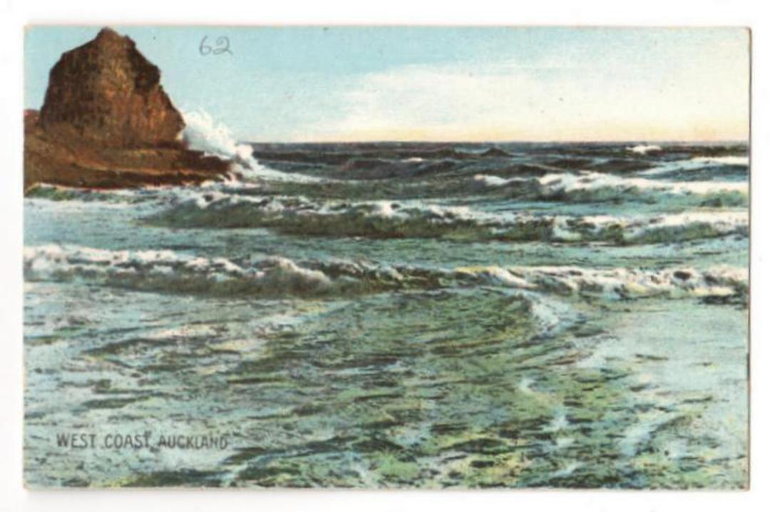 Coloured postcard of The West Coast Auckland. - 45605 - Postcard image 0