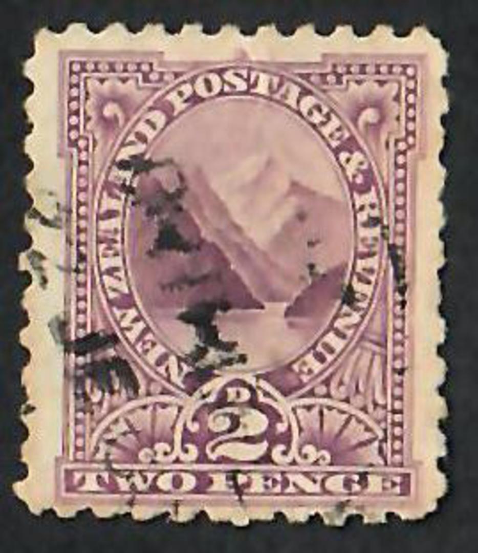 NEW ZEALAND 1898 Pictorial 2d Mt Pembroke Lilac. - 10058 - FU image 0