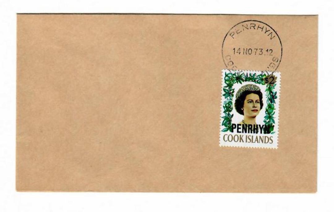 PENRHYN 1973 Definitive $2 Multicoloured on first day cover. - 30526 - FDC image 0