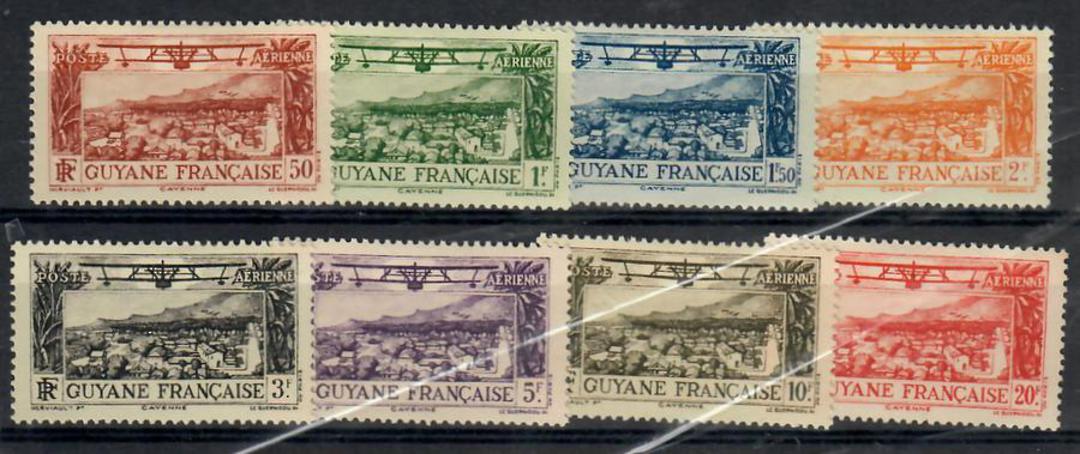 FRENCH GUIANA 1933 Airs. Set of 8. - 22323 - Mint image 0