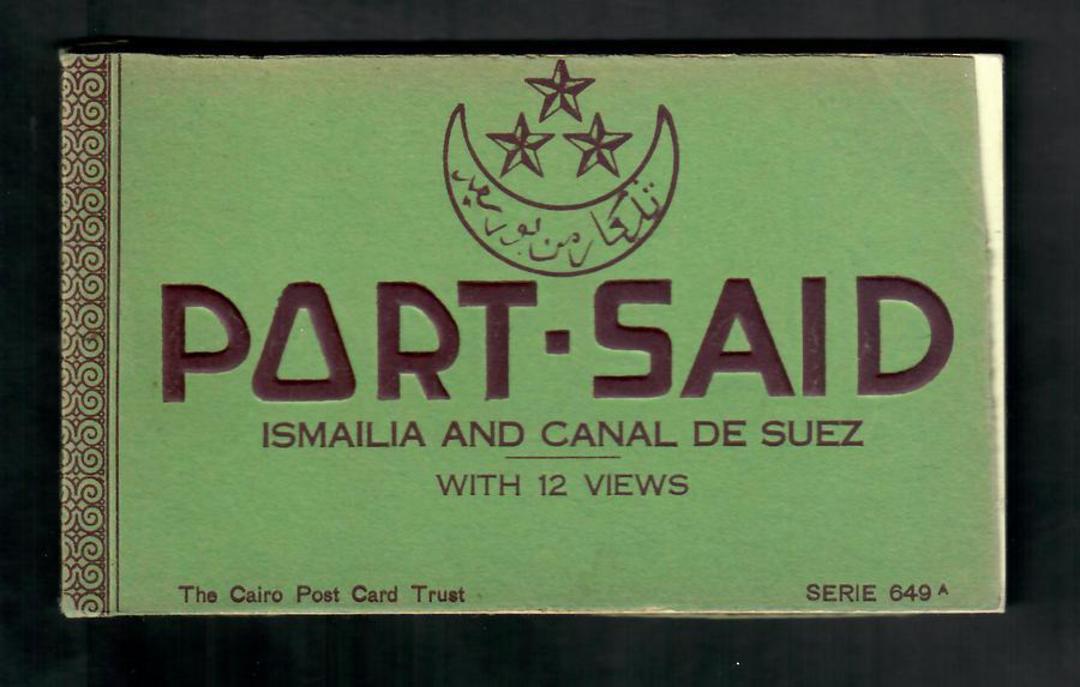 Souvenir of Port Said Ismailia and Suez Canal. 12 Coloured postcards. - 49996 - Postcard image 0