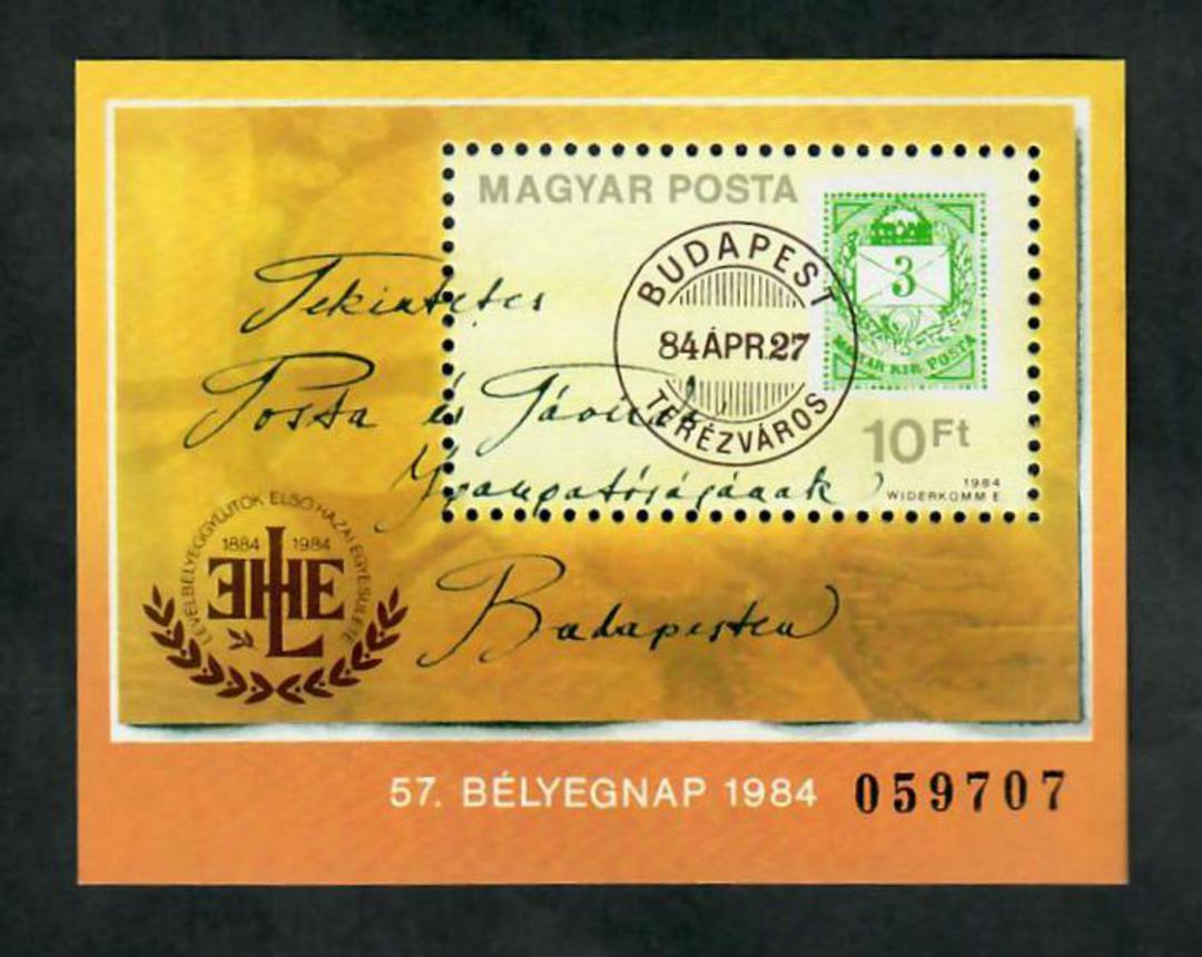 HUNGARY 1984 Stamp Day. Miniature sheet. - 51180 - UHM image 0