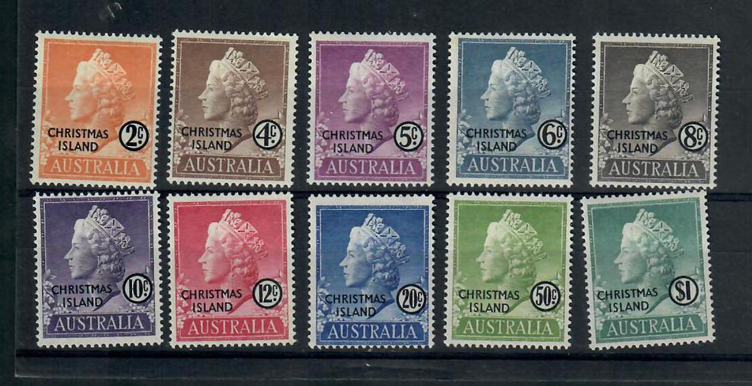 CHRISTMAS ISLAND 1958 Elizabeth 2nd Definitives. Set of 10. - 20637 - Mint image 0