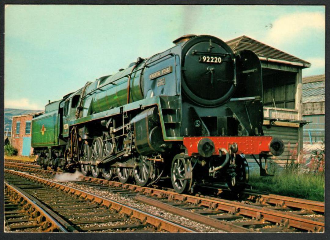 B R Standard Class 8 2-10-0 Evening Star #92220. Modern Coloured Postcard. - 440592 - Postcard image 0