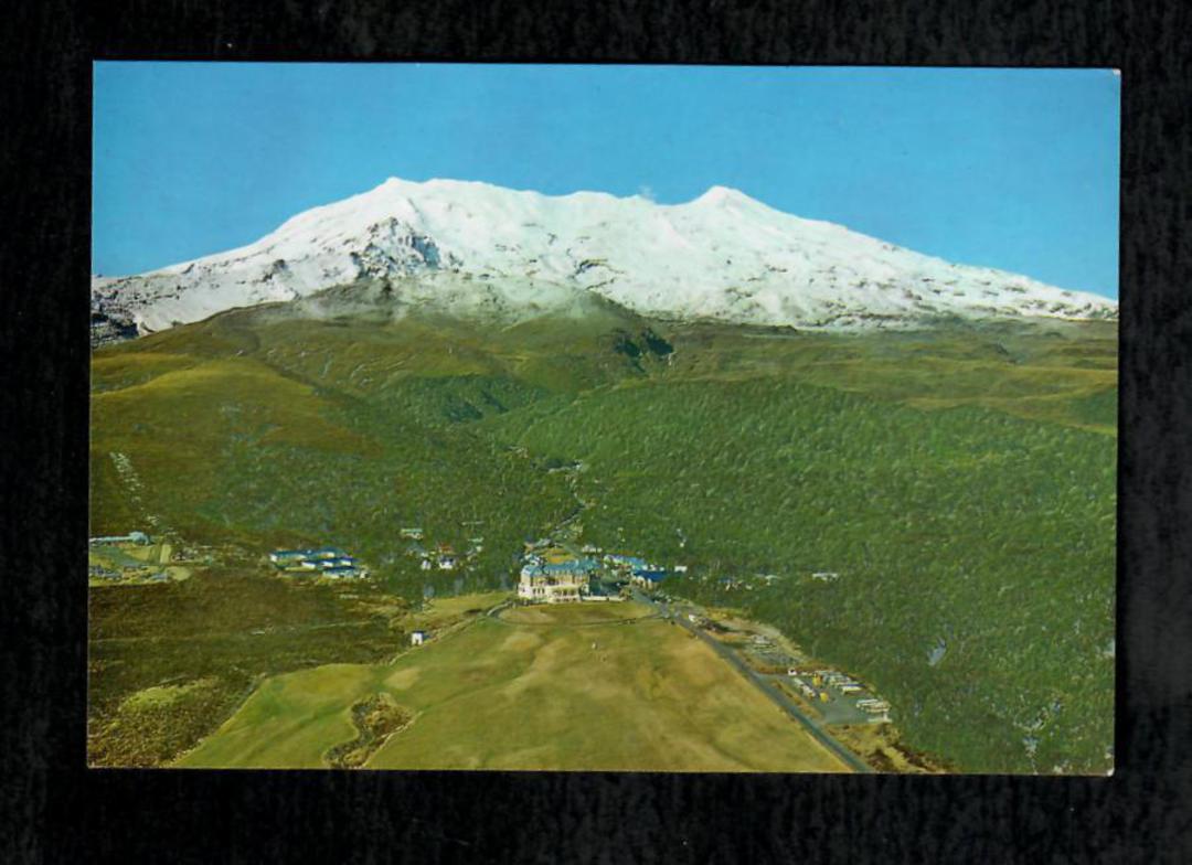 Modern Coloured Postcard by Gladys Goodall of The Chateau Tongariro National Park. The earlier view. - 444547 - Postcard image 0