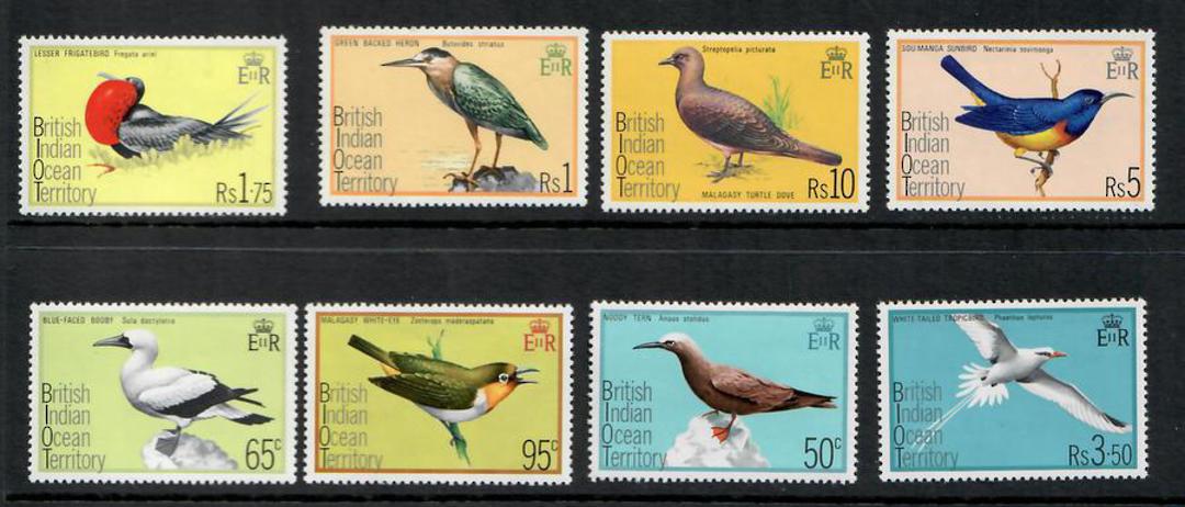BRITISH INDIAN OCEAN TERRITORY 1975 Definitives. Set of 15. Birds. - 24953 - UHM image 0