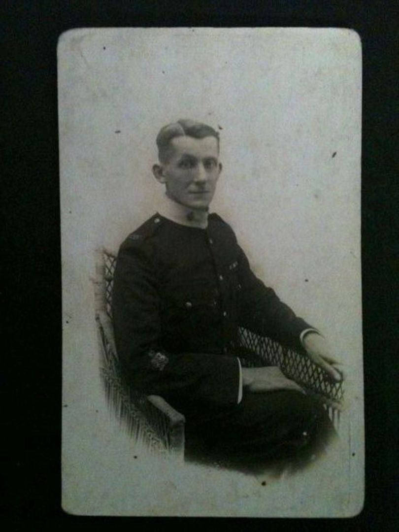 Real Photograph of a WW1 Soldier. - 40064 - Postcard image 0